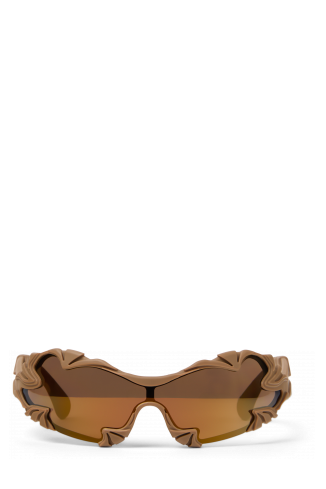 Side view of TORMENTA SUNGLASSES BEIGE