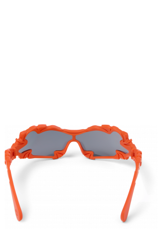 Overhead view of TORMENTA SUNGLASSES ORANGE