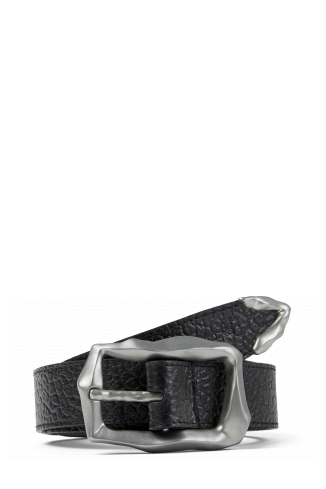 LEATHER BELT SCHWARZ