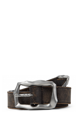 LEATHER BELT SCHWARZ-SAND