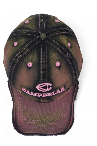 DISTORTED WASHED CAP CAP IM DISTORTED-WASHED-LOOK<br/>PINK