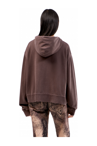 Hoodie Vaalbruine biologisch katoenen hoodie