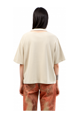 T-Shirt Beige biologisch katoenen T-shirt