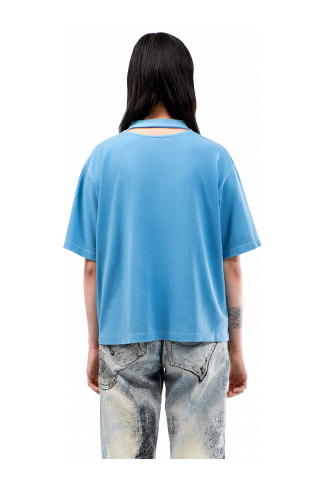 T-Shirt Blauw biologisch katoenen T-shirt