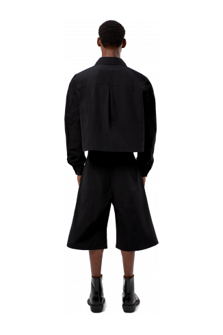 Tech shorts Black Cotton/Nylon Shorts