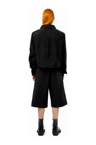 Tech shorts Zwarte short van katoen/nylon