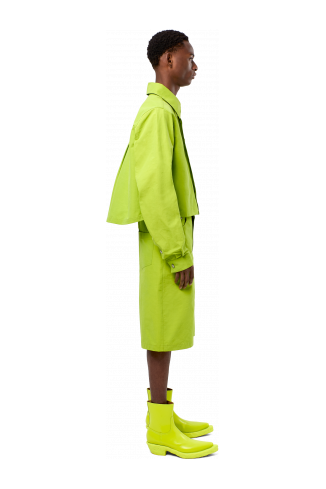 Tech Shirt Green Cotton/Nylon Shirt