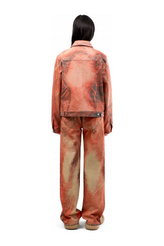 Denim Jacket Donkeroranje spijkerjack