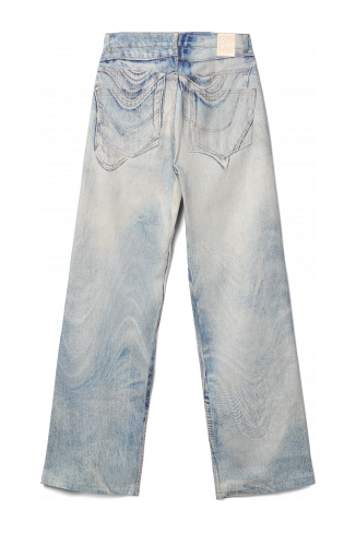 Back view of Denim Jeans Blue Denim Jeans