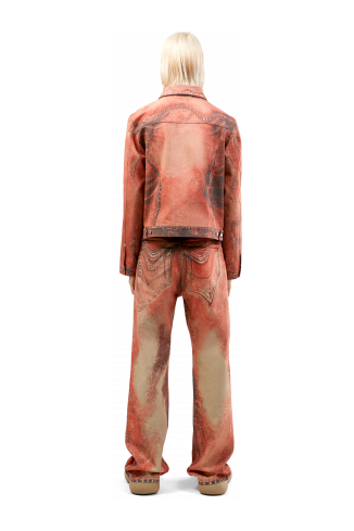 Denim Jeans Burnt Orange Denim Jeans