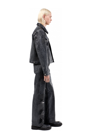 Leather Jacket Dark Gray Leather Jacket