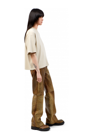Leather Pants Bruine leren broek