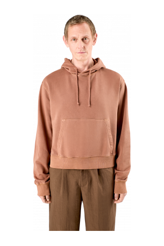 Hoodie Terracotta Mineral Dye Boxy Hoodie