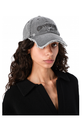 DISTORTED WASHED CAP Faded Black Distorted Washed Cap