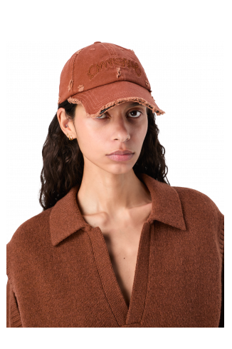 DISTORTED WASHED CAP Faded Terracotta Distorted Washed Cap