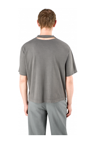 T-Shirt Faded Black Mineral Dye Boxy T-Shirt