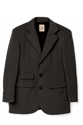  Black Technical Suit Blazer