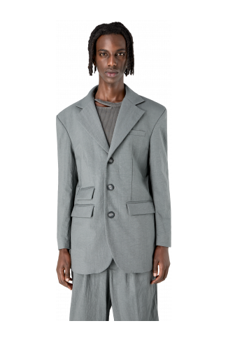 Tailored Blazer Gray ECONYL® Suit Blazer