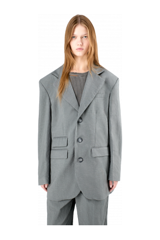 Tailored Blazer Grijze ECONYL® kostuumblazer
