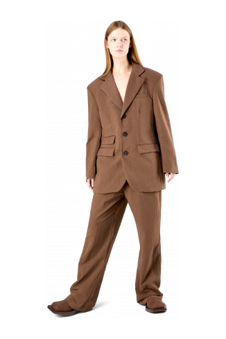 Tailored Blazer Bruine ECONYL® kostuumblazer