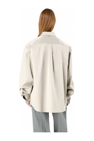 Cotton Shirt Grijs katoenen overhemd