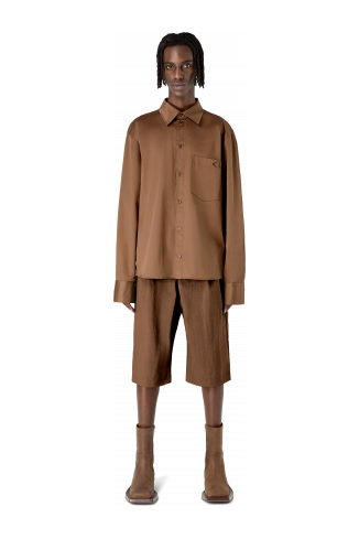 Cotton Shirt Brown Cotton Shirt