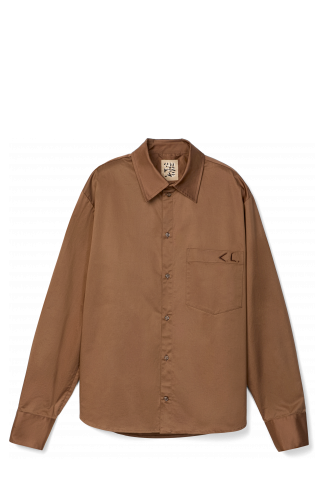 Cotton Shirt Chemise en coton marron