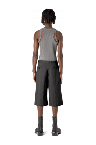 TAILORED SHORTS Black Technical Suit Shorts