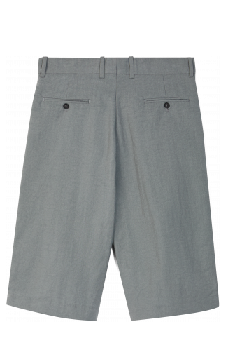 Back view of Tailored Shorts Gray Technical Suit Shorts