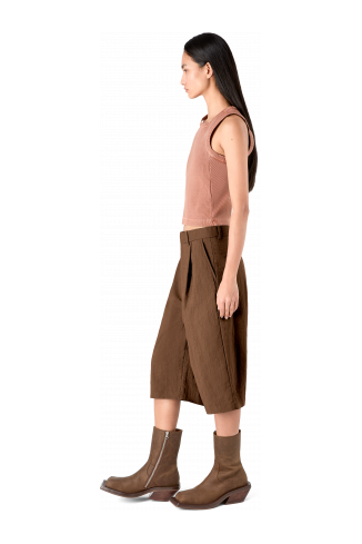 Tailored Shorts Bruine technische kostuumshort