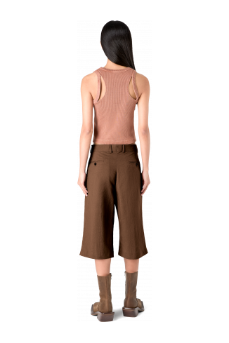 Tailored Shorts Bruine technische kostuumshort