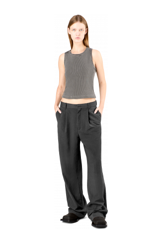  Black Technical Suit Trousers
