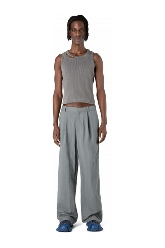 Tailored Trousers Anzughose aus Funktionsstoff in Grau