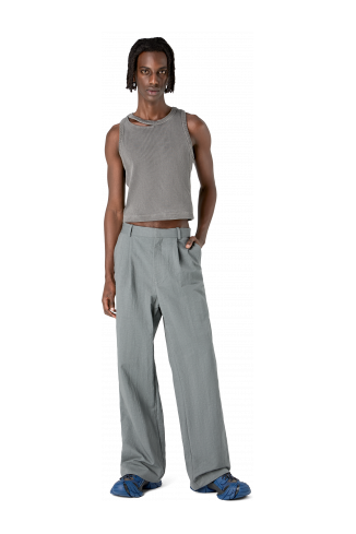 Tailored Trousers Gray Technical Suit Trousers