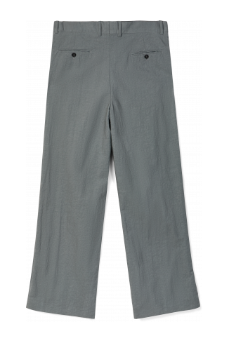 Back view of Tailored Trousers Gray Technical Suit Trousers