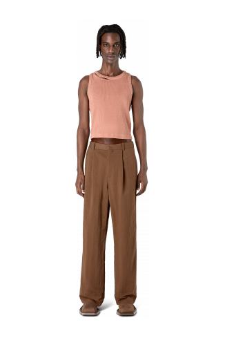 Tailored Trousers Anzughose aus Funktionsstoff in Braun