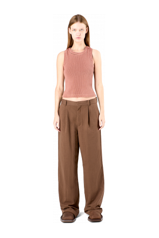 Tailored Trousers Pantalon de costume Technical marron