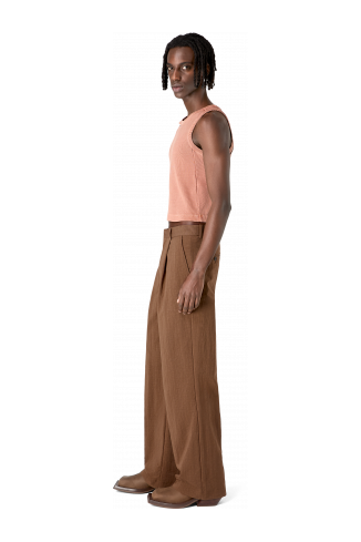 Tailored Trousers Brown Technical Suit Trousers