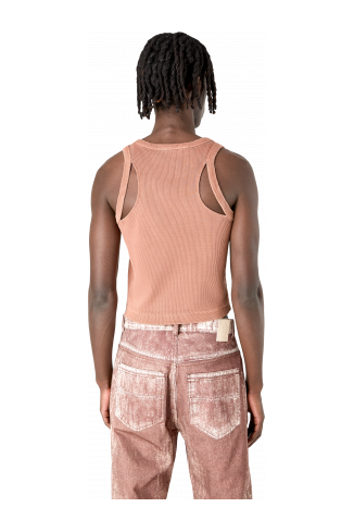Ribbed Tank Top Terracotta Ribbed Tank Top