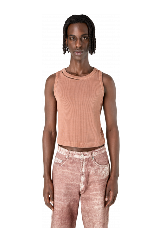 Ribbed Tank Top Terracotta Ribbed Tank Top