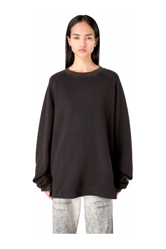 BOXY CREWNECK Faded Black PYRATEX® Sweater