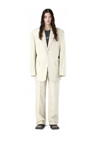 RELAXED TAILORED BLAZER LIGHT BEIGE