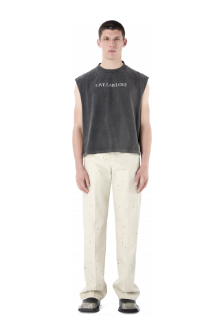 RELAXED TAILORED TROUSERS BEIGE CHIARO