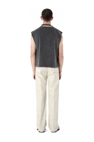 RELAXED TAILORED TROUSERS BEIGE CHIARO