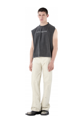 RELAXED TAILORED TROUSERS BEIGE CHIARO