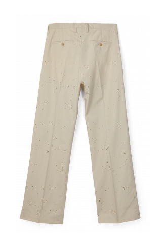 RELAXED TAILORED TROUSERS BEIGE CHIARO