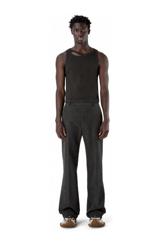 RELAXED TAILORED TROUSERS GRIGIO