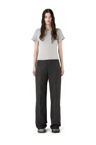RELAXED TAILORED TROUSERS GRIGIO