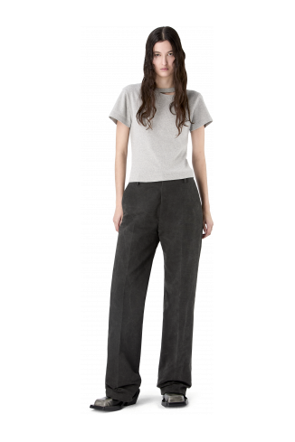 RELAXED TAILORED TROUSERS GRIGIO