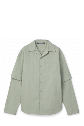 LAYERED HYBRID SHIRT GRAUES SHIRT